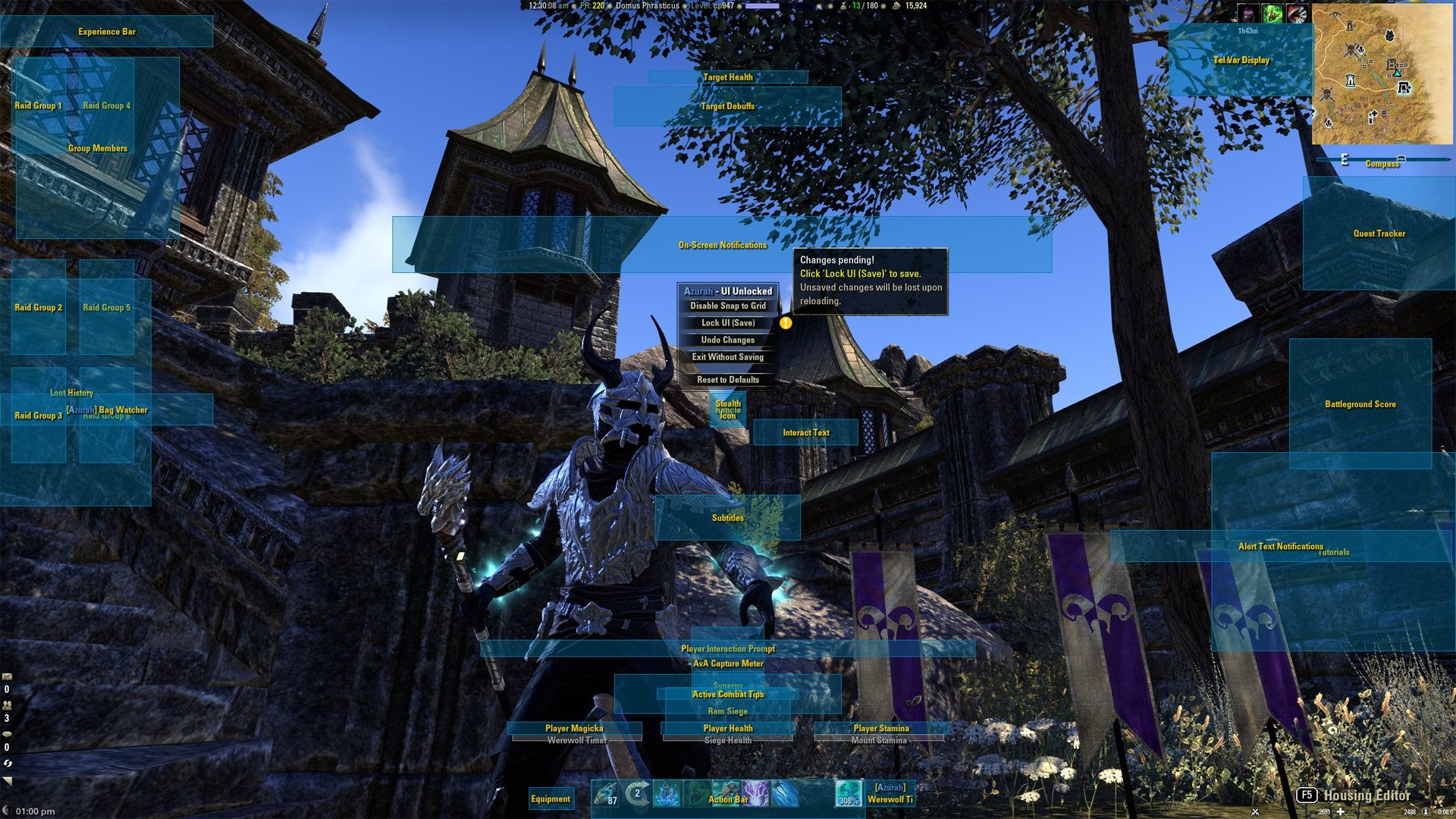 Azurah - Interface Enhanced : Unit Mods : Elder Scrolls Online AddOns