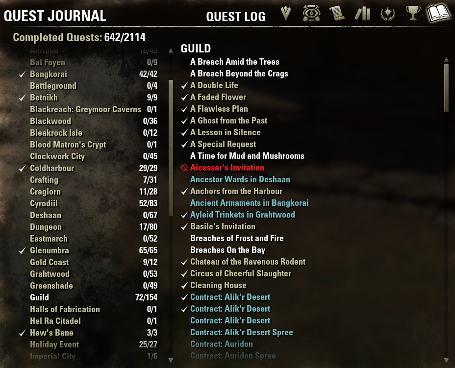 Fully Customizable MultiQuests Tracker : Discontinued & Outdated : Elder  Scrolls Online AddOns