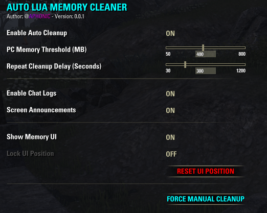 Permanent Memento UI 1