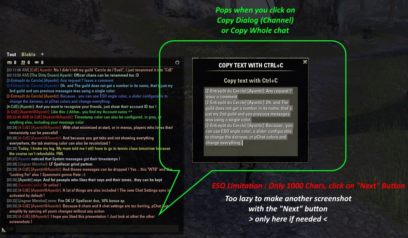 Chess multiplayer : Chat Mods : Elder Scrolls Online AddOns