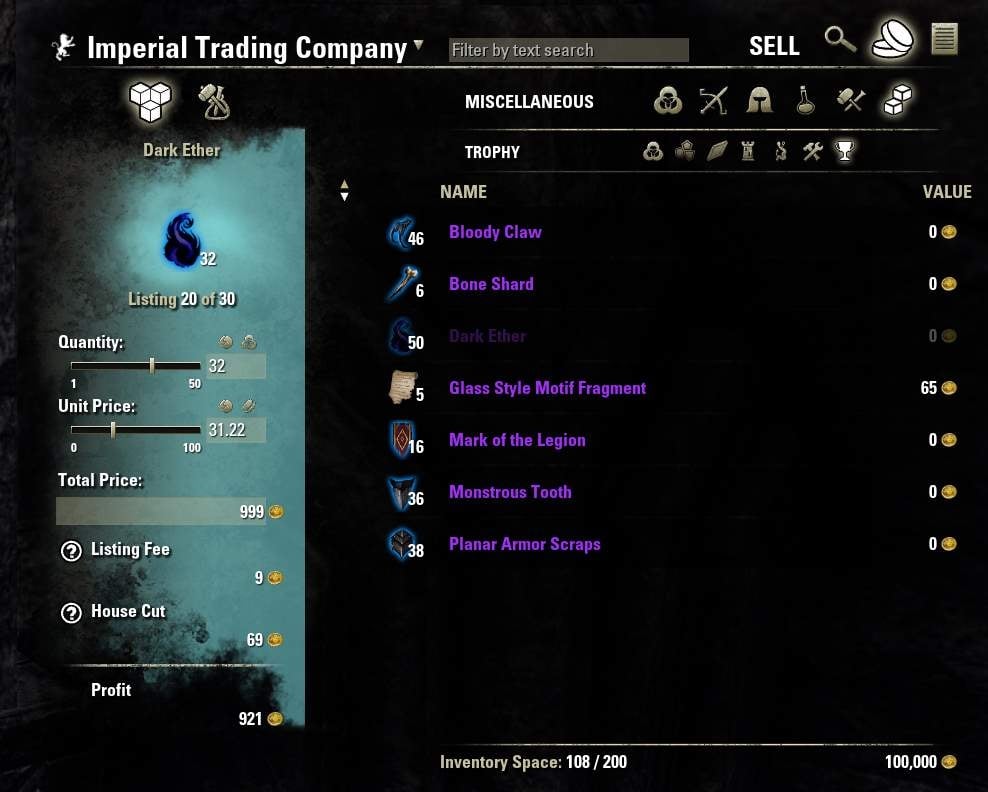 Elder Scrolls Online recommends third-party auction forum for trading