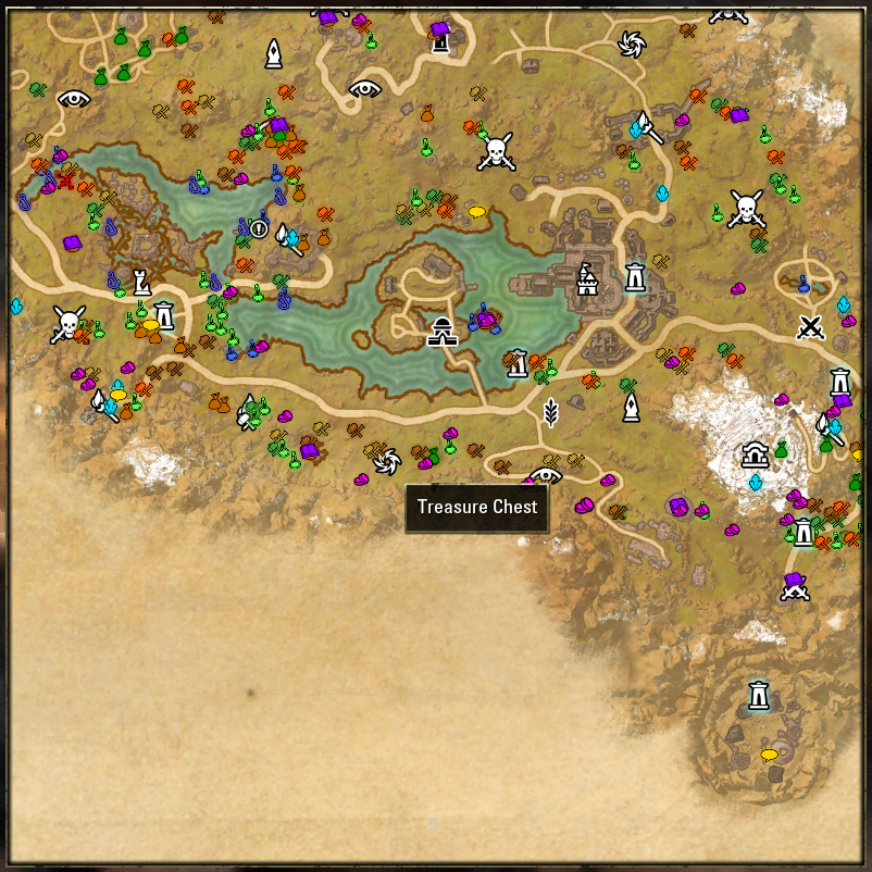 HarvestMap : Map, Coords, Compasses : Elder Scrolls Online AddOns