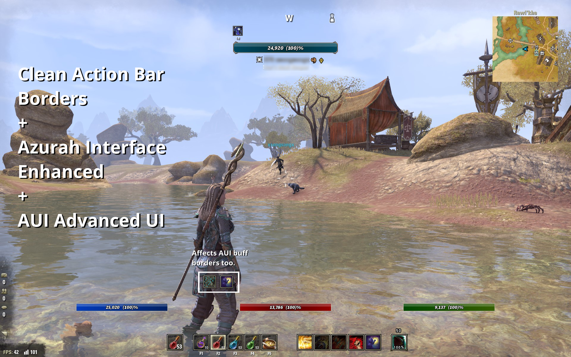 Clean Action Bar Borders Discontinued Outdated Elder Scrolls Online Addons