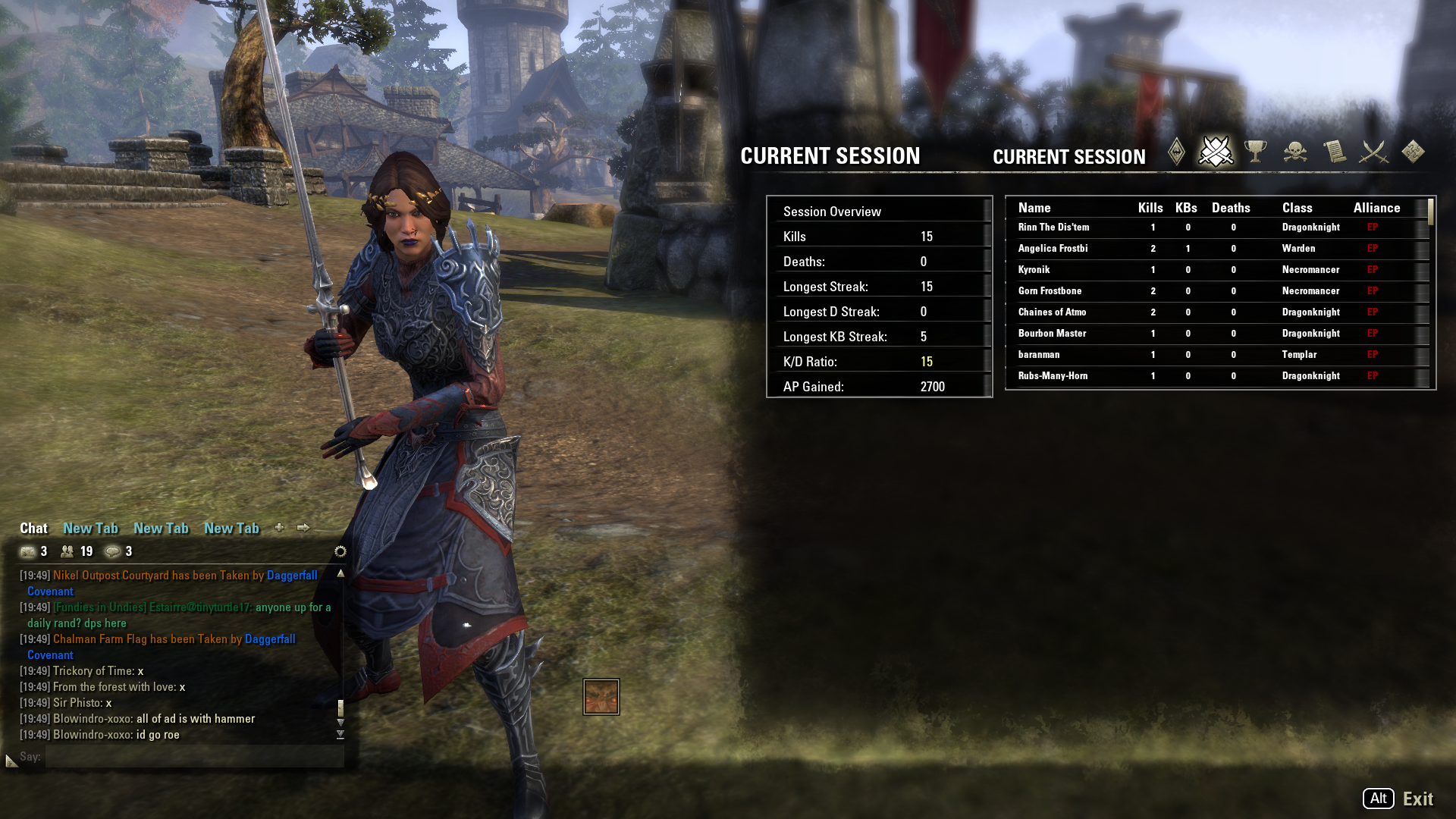 Kill Counter : PvP : Elder Scrolls Online AddOns