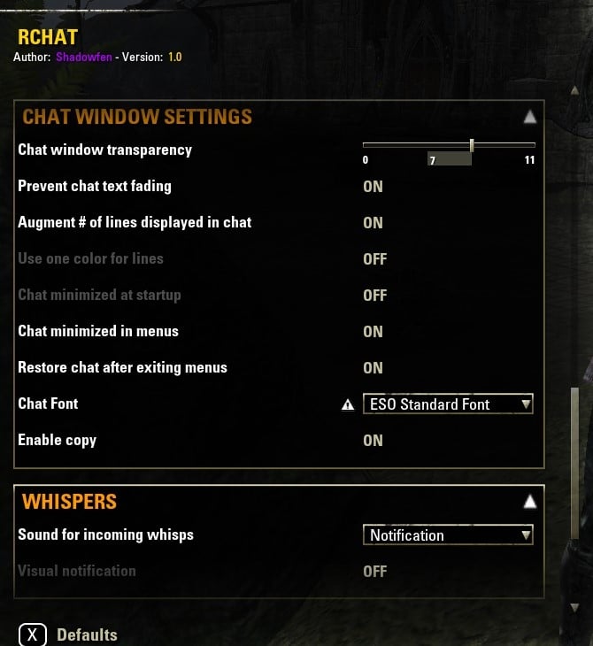 eso text chat not working
