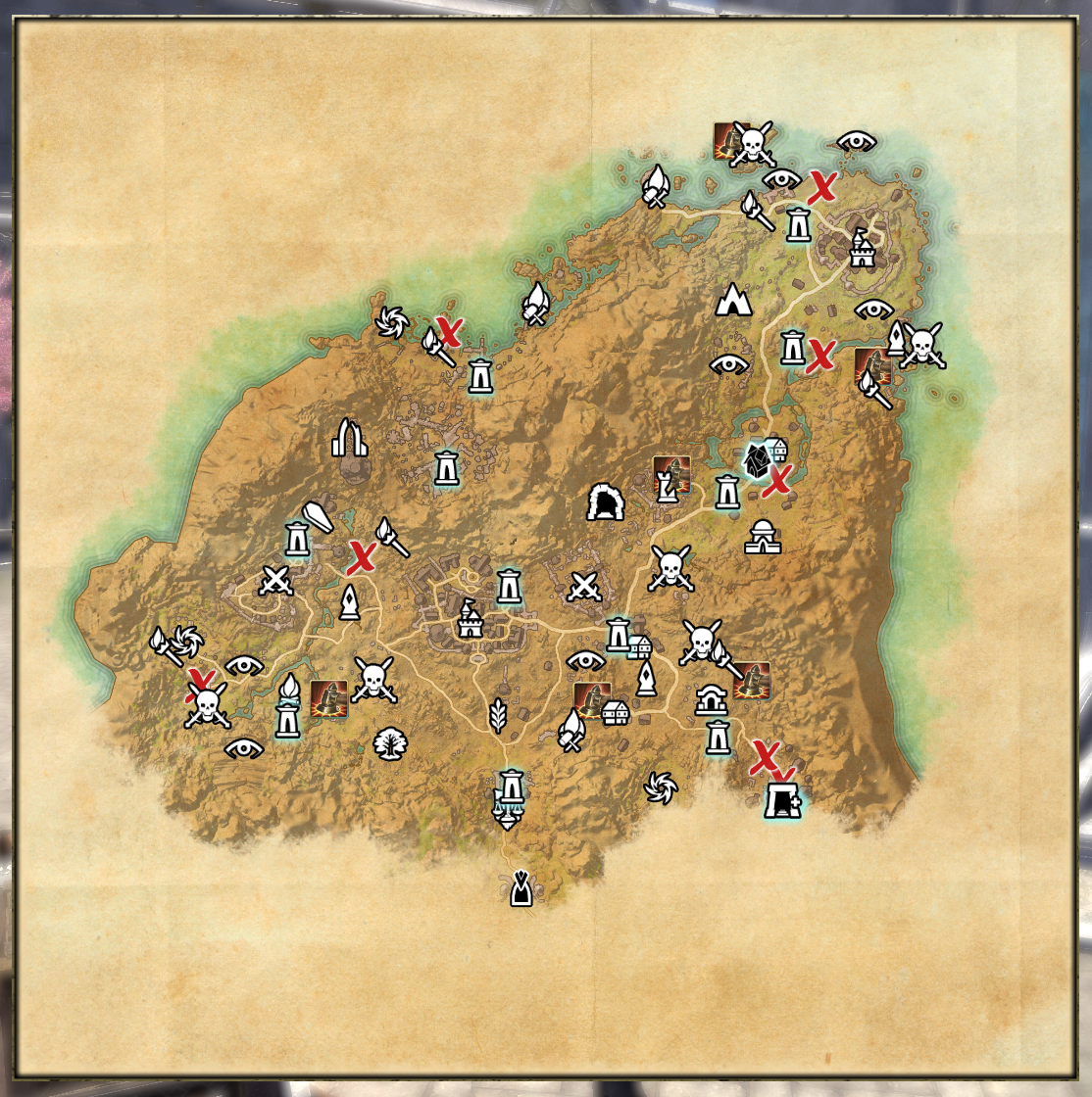 Stonefalls Ce Treasure Map Lost Treasure : Map, Coords, Compasses : Elder Scrolls Online Addons